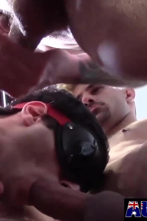 Aussie Gays Jaxon and Leo Take Control of Two Newbies Titus and Cruiser