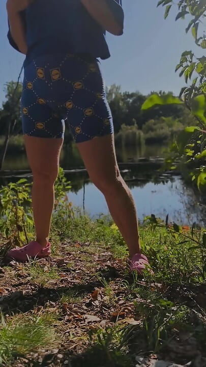 Fessée dans la nature