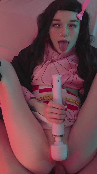 Naughty Nezuko loves getting dick in her tight anal. Karneli Bandi
