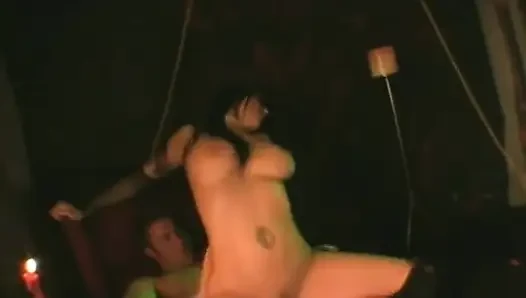 A Brunette Bombshell with an Awesome Body Gets Fucked in Black Leather Boots