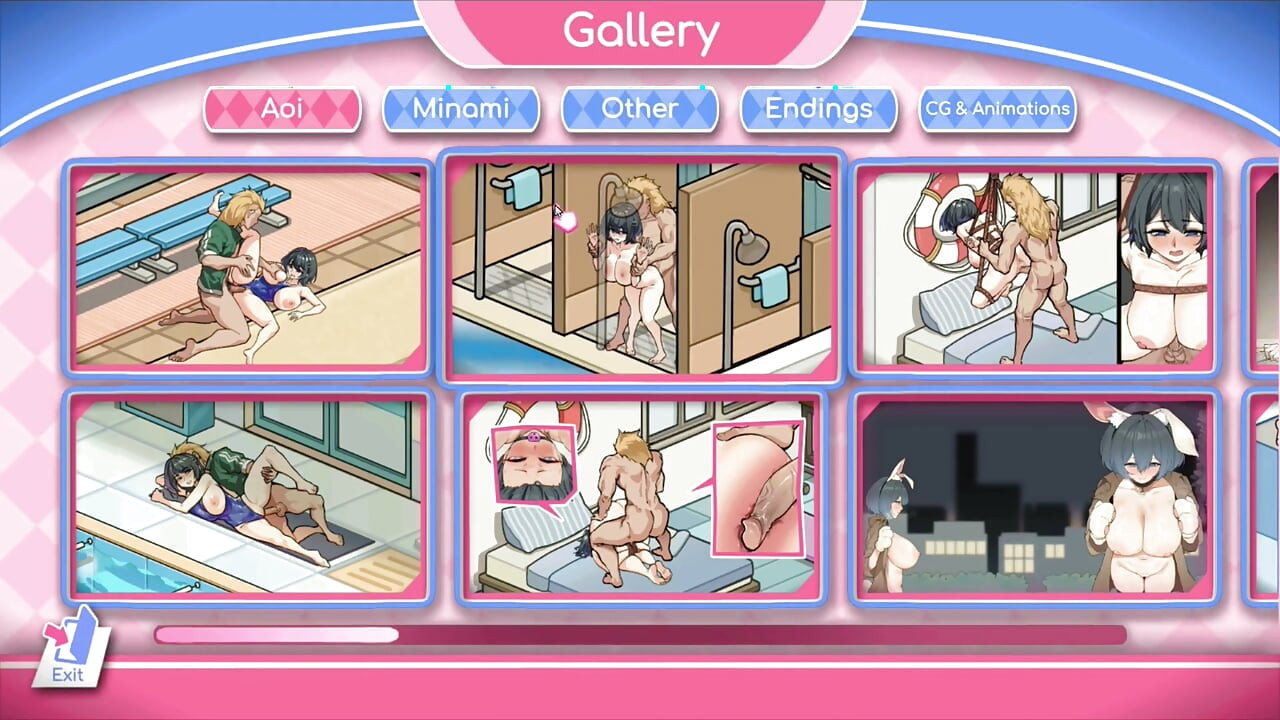Hentai Game - Aoi Standing Dog Style Sex Gallery Scene - Lifeguard Holic