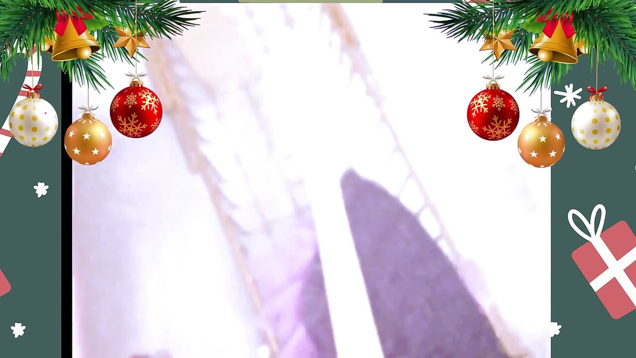 Peituda Samantha38g tomando um banho quente no dia do natal