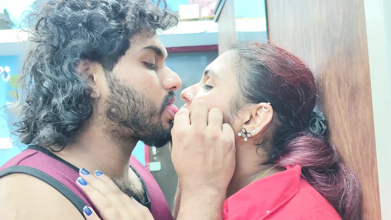 Hot lip lock in t shirt and shirt