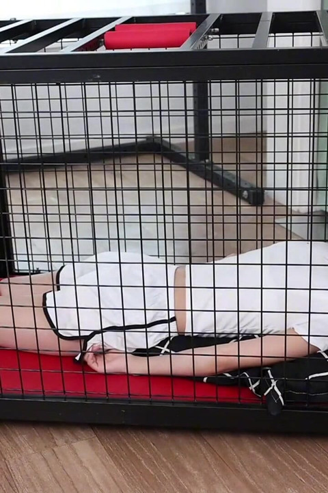 Barefoot Girl in a Cage