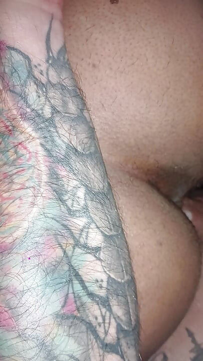 Black mother-in-law gets fucked without a condom, loves to be filled with milk