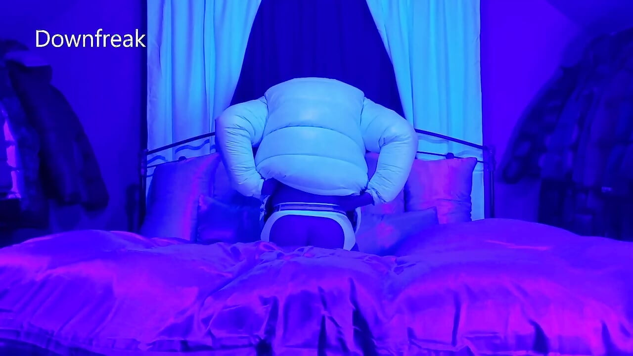 Satin Bed Humping Sex Under Black Lights