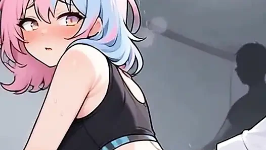 Waifu Secretary POV – Latina & Colored Hair Office Close-Up Teasing