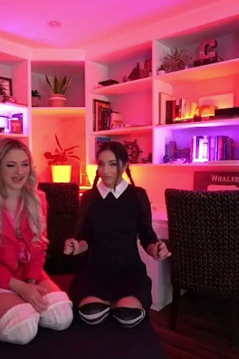 Wednesday Addams and Her Best Friend Use Multiple Toys to Orgasm