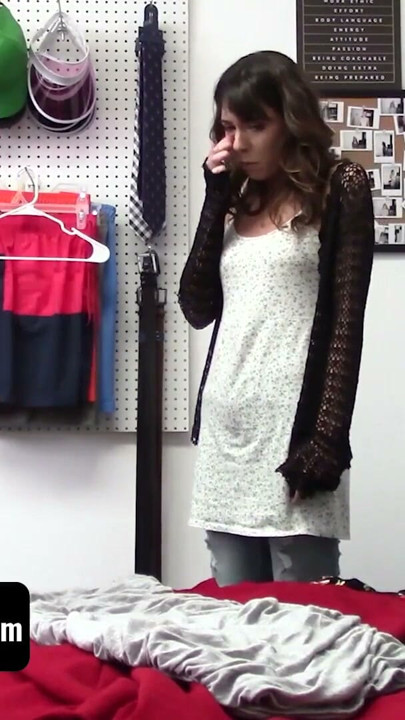 Shoplyfter Mylf - Dark Haired Milf Pretending To Be Pregnant Caught Stuffing Things Under Her Shirt | Clip 1