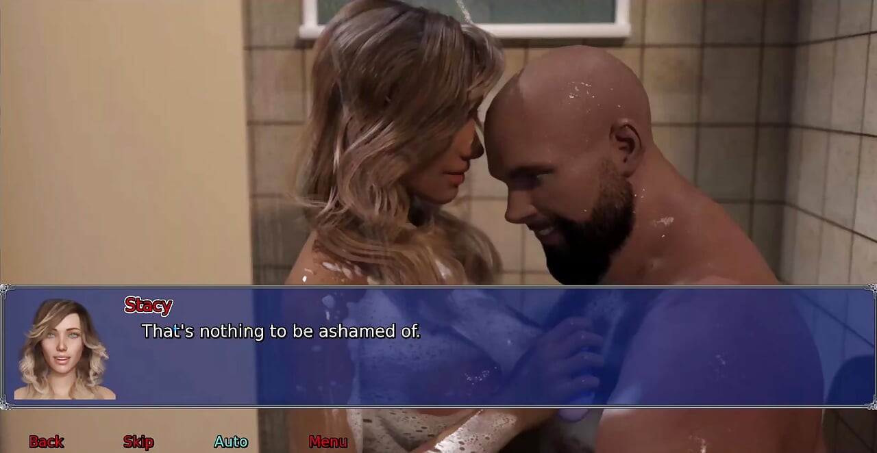 オフィスの妻#26 - ジェシーは職場のトイレでステイシーにフェラチオをした...アンディはステイシーの脚に精液を撒いた。