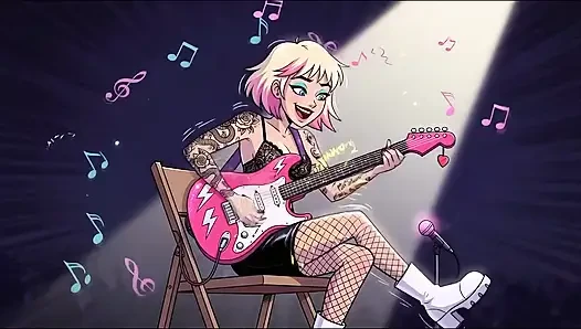 Yapay zekalı kız gitarist: canlı performans