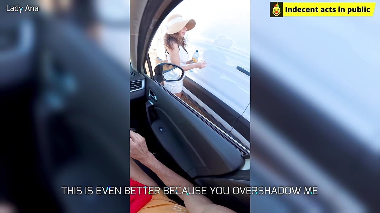 Slutty girlfriend watches my cock secretly from her husband (ENG)