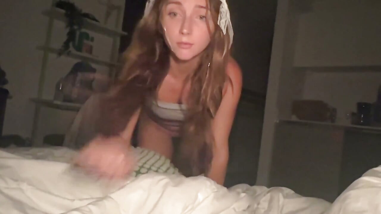Little step sister sleepover sex