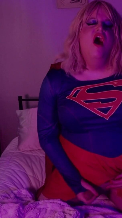 Must-share moment from "Sissy Supergirl Talks Dirty While Playing With Herself"