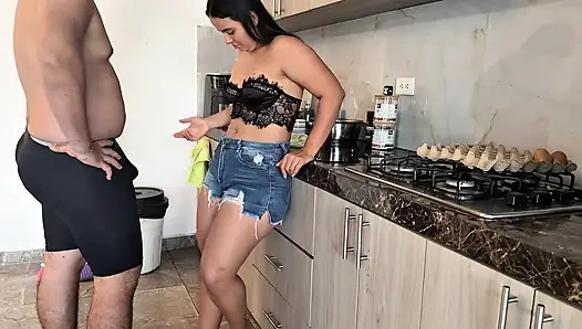 Stepmom Wants to Fuck in the Kitchen