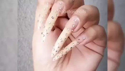Porn sexy long nails 3