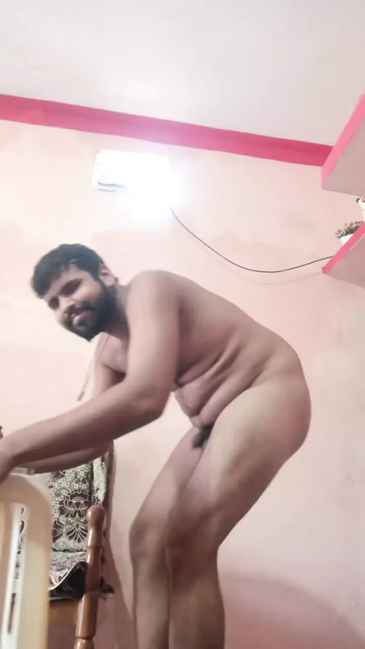 First body oiling and then hard fucking herself