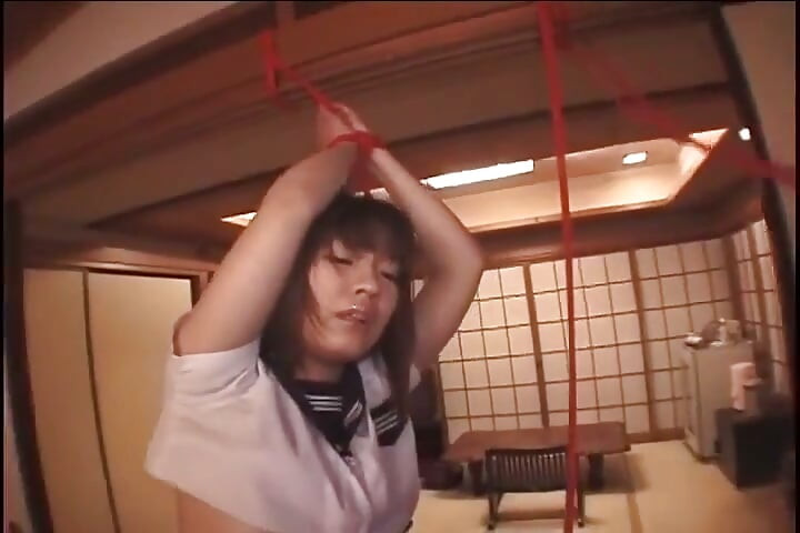 Stunning Japanese Student Got Tided up and Pounded