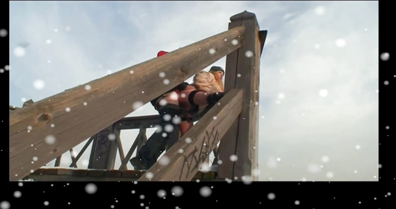 Young MILF Fucked and Creampied in Pussy by Big Hard Cock in the Snow