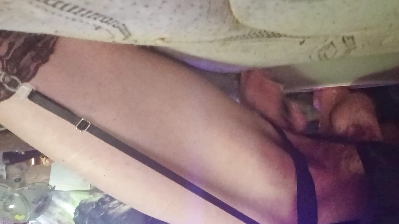 Sitting on my big dildo