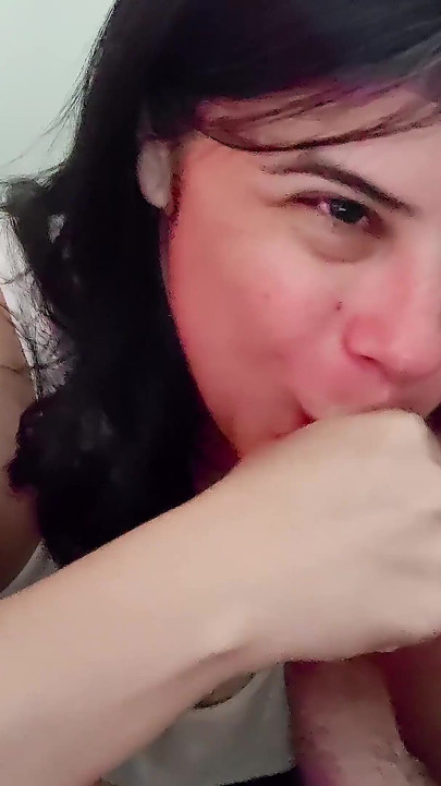 Sneaky Blowjob in the Studio - Deepthroat, Saliva and Big Tits in a See-through Dress - Selena Vega