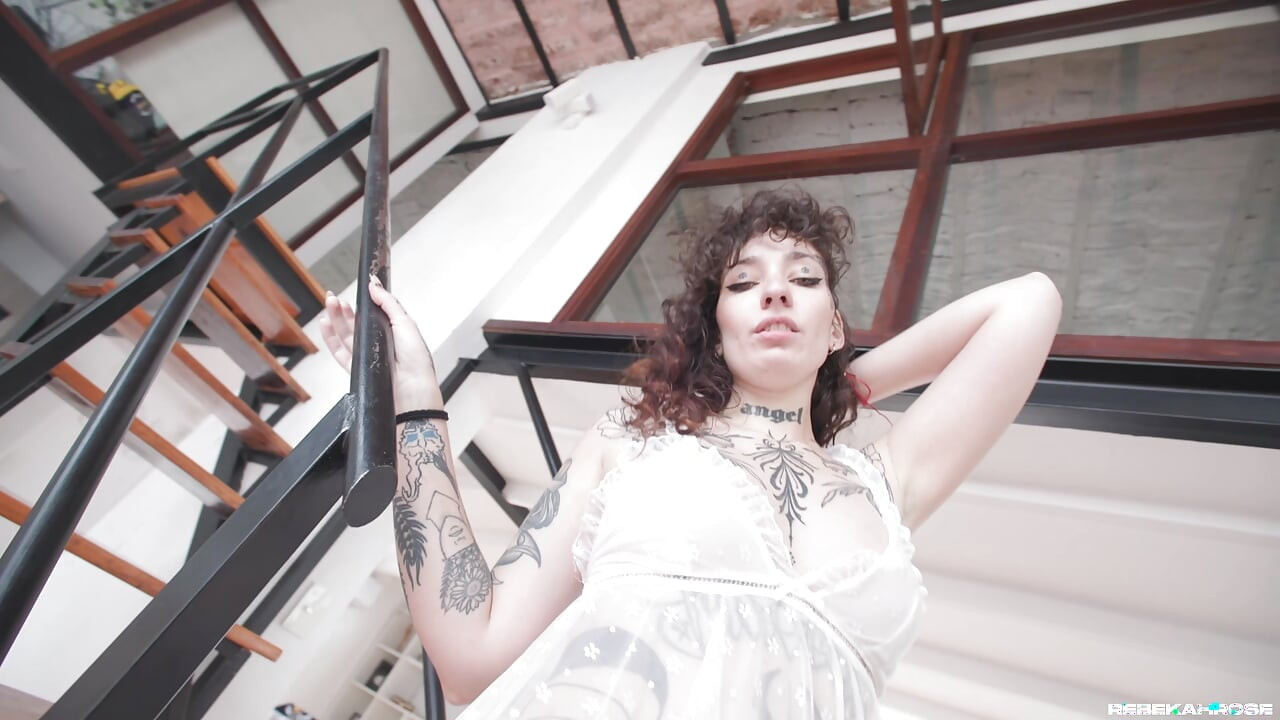 Tattooed Doing Striptease
