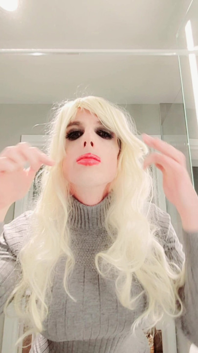 Slutty Sandy gets ready to go to work