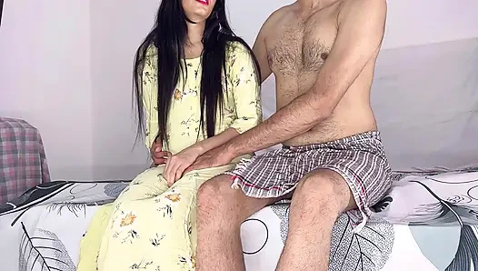 HOT SKINNY GIRL TIGHT PUSSY FUCKED BY BIGGEST COCK WITH CLEAR AUDIO