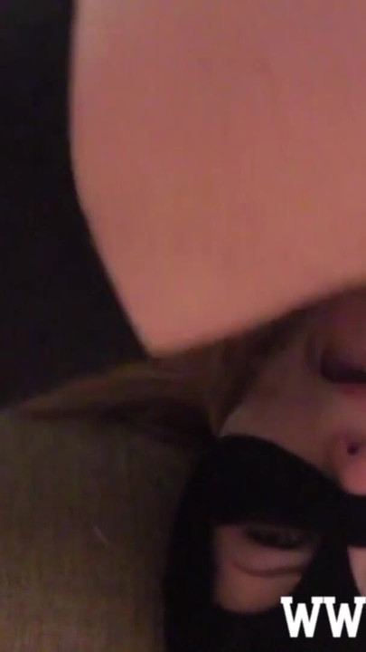 Must-share moment from "Masked and bound whore gets a quick rough facefuck and cum"