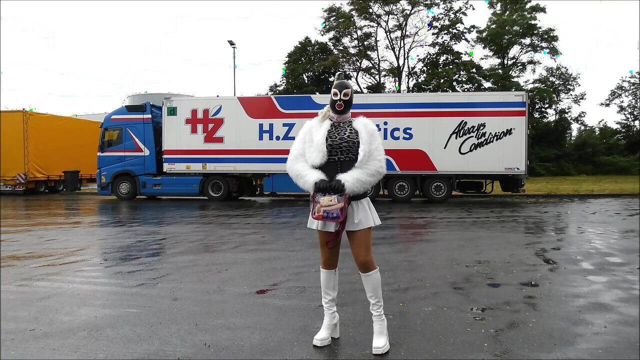 Sissy Monique - At a truck stop