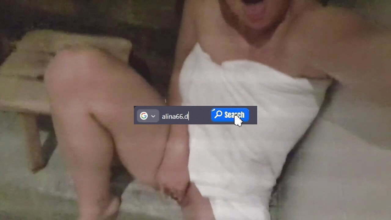 Slutty German Girl caught masturbating in the Sauna