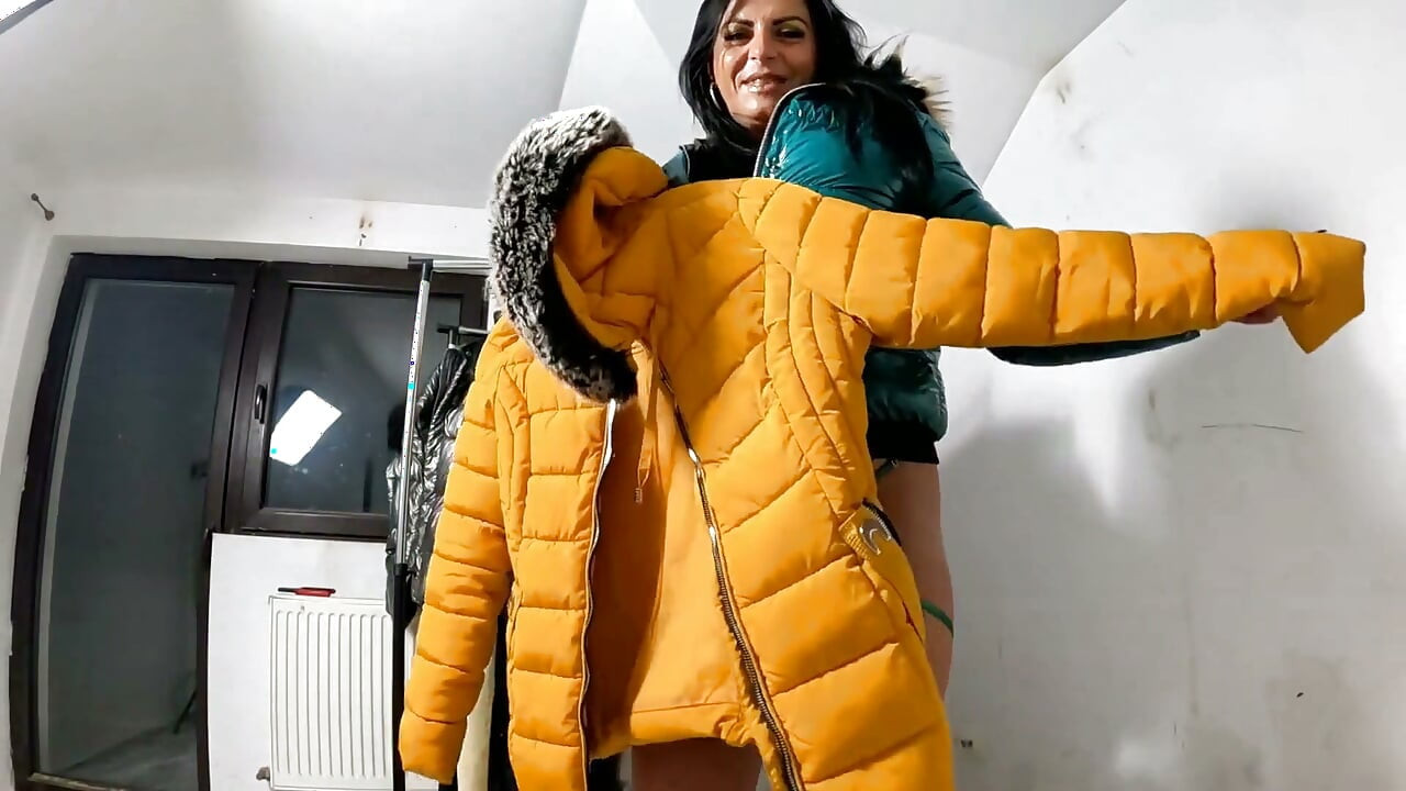 Shiny Downjacket Fetish Tease