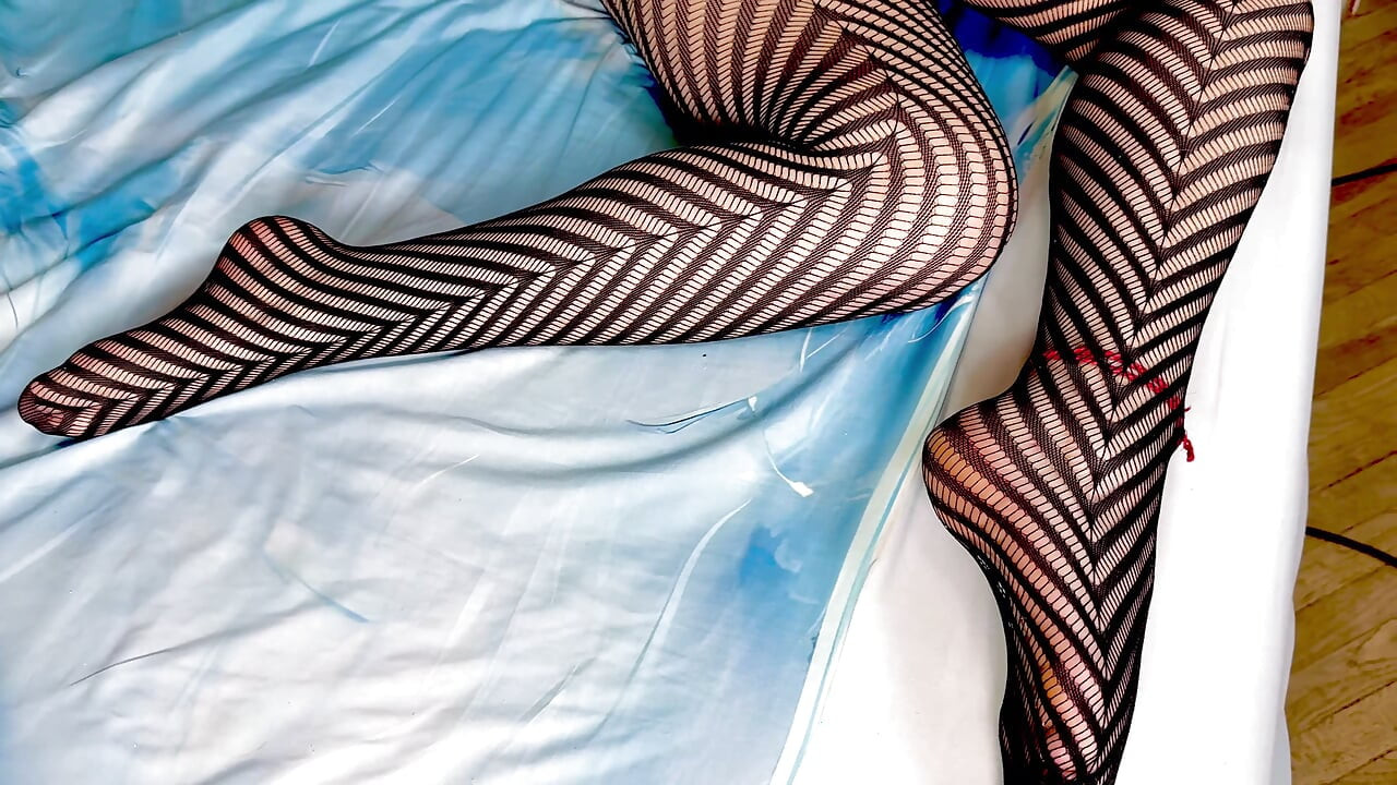Black lace pantyhose fetish
