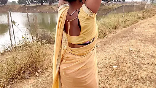 Gaon Ki Talab Par Sexy Hot Bhabhi Ka Romantic Video | Kiran bhabhi Fucked Village Outdoor Sex Video Full Hindi Audio