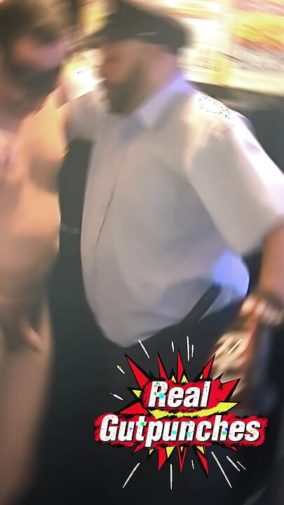 Cuffed and Tested - Bear Cop Gutpunch Session