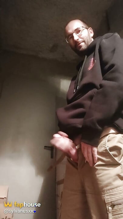Jerking off in the Building's Cellar