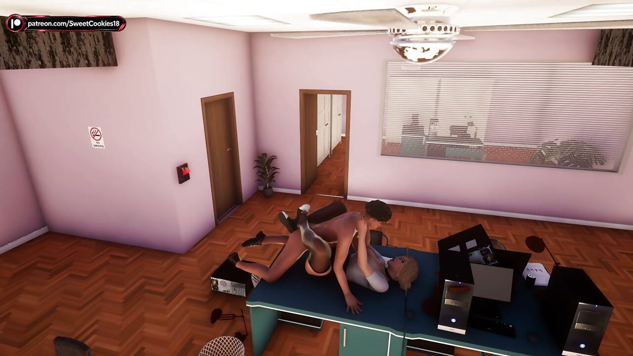 Boss Lady Uses Young Employee as Her Toy
