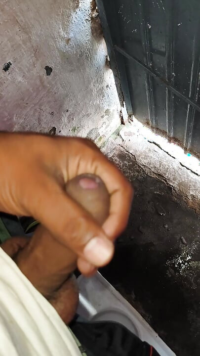 A 22-year-old boy is masturbating with his fist