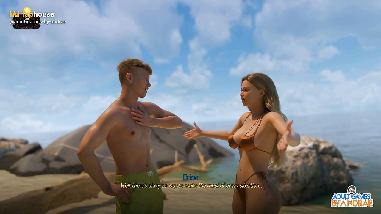 Stranded & Naked Gameplay Part 1 - Brian and Megan's Island Survival