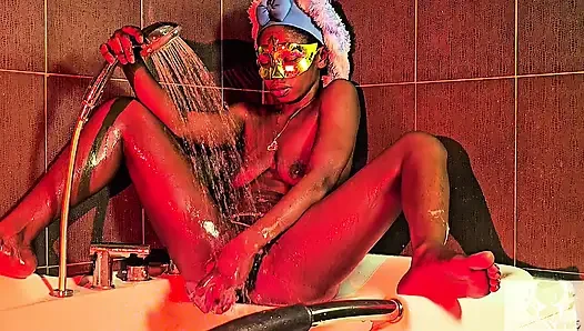 Im such a dirty lil SLUT!! AFTER rubbing my juice box till ORGASM, its bathtime!!!