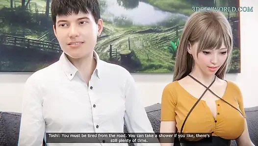 Yuna si istri mungil asia selingkuh dari suaminya sama investor besar pria kulit hitam (gameplay realistis 3d)