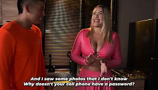 Eine vollbusige blondine weiß, wie groß der schwanz des ehemanns ihrer schwester ist, also beschließt sie, es zu versuchen