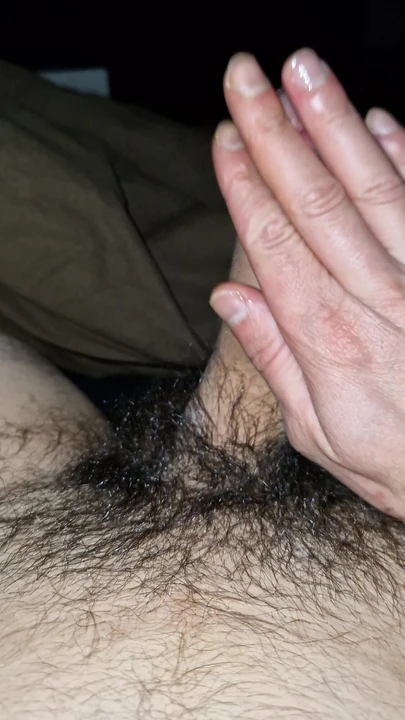 Emotional moment from "hairy penis masturbation"