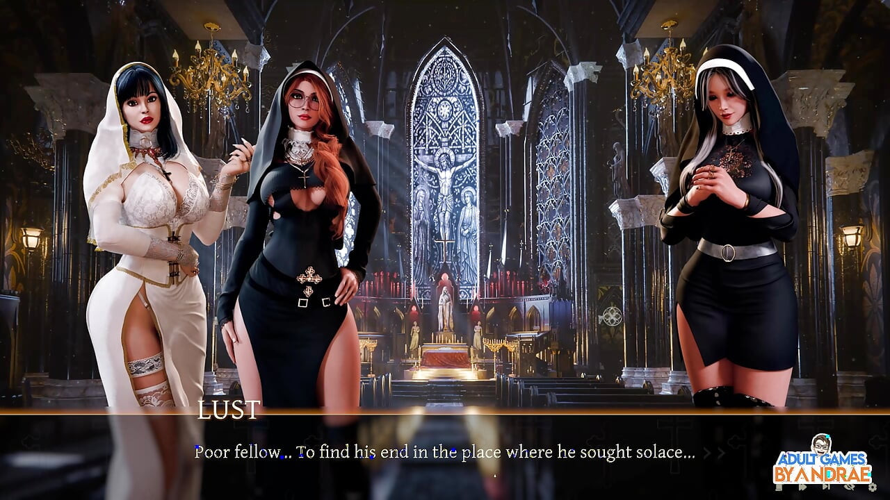 Sisters in Sin Gameplay Part 12 - Lust Performs the Sexual Ritual with Esther in the Library