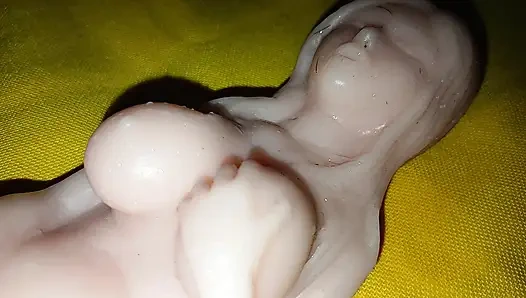 Cewek sange ini lagi asik mainin mainan seks ukuran 4k - solo doll experience