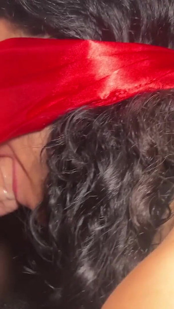 Powerful moment from "Dick Hungry Sluts Blindfolded at the Gloryhole - Cliff Media"