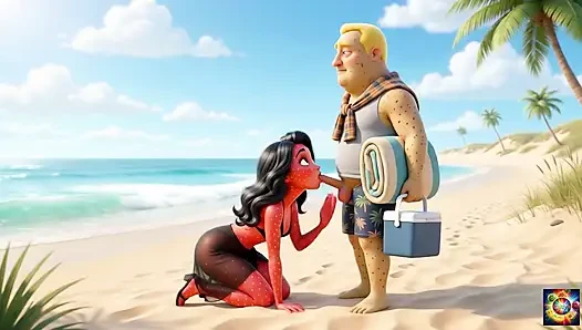 Romansa tepi pantai yang penuh gairah - ai hentai asmr