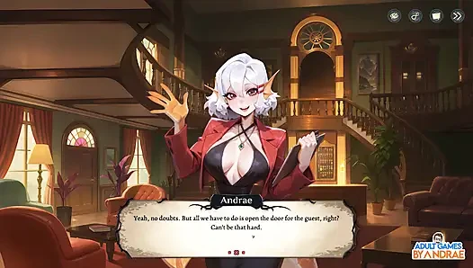 Hotel Tales Gameplay Part 2 - Exploring the Living Hotel and Meeting the Huntress Griselda