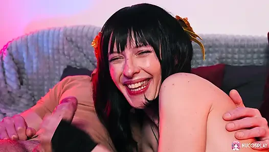 Gadis seksi stella bliss dengan toket besar lagi asik ngentot sama pacarnya.