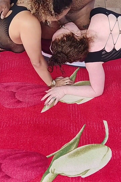 The Threesome Was Staying at a Friend's House, and While He Went to Buy Bread, We Had the Biggest Threesome.